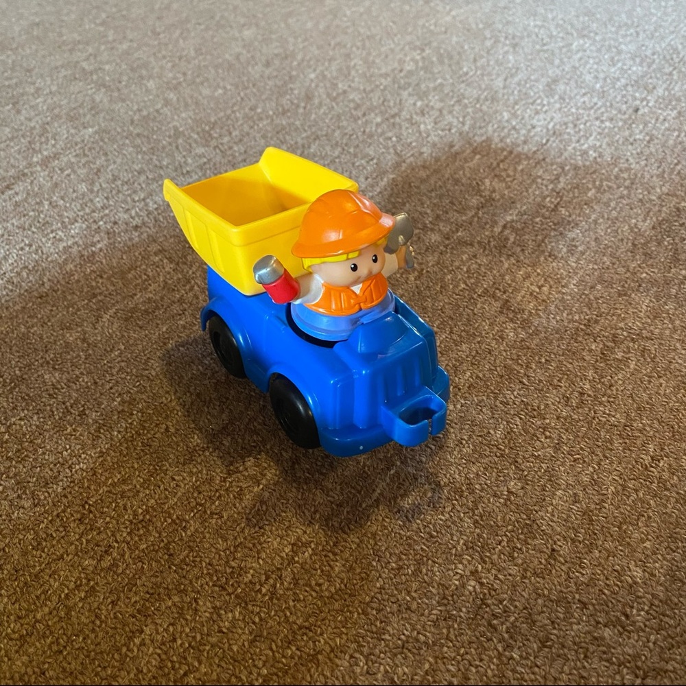 Little people construction truck and driver